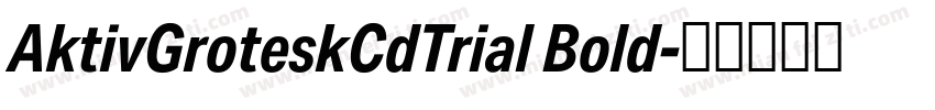AktivGroteskCdTrial Bold字体转换
